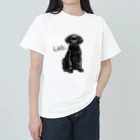 Labradorの黒Lab.グッズ ヘビーウェイトTシャツ