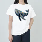 作一のアトリエのプラスチックのクジラ ヘビーウェイトTシャツ