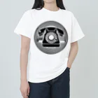 8ball.AI.artの黒電話 ヘビーウェイトTシャツ