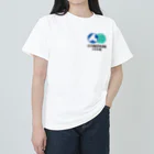コンパスクラブ：東大阪の卓球場（無料体験あります）のコンパスクラブ （ロゴ） ヘビーウェイトTシャツ