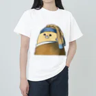 atelier-himedaの真珠の耳飾りのもっふるくん ヘビーウェイトTシャツ