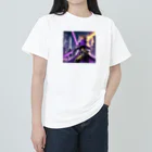 ZZRR12の「銀河都市の猫耳戦姫」 - ： "Galactic City's Cat-Eared Warrior Princess" ヘビーウェイトTシャツ