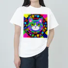 629_CAT_ARTのカラフルキャット Heavyweight T-Shirt