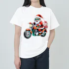 yu_uyふろんてぃあのハーレー好きなサンタ Heavyweight T-Shirt