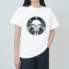 姫とすずり。の月明かりの下の湖 ヘビーウェイトTシャツ