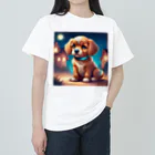 manmaru2315のかわいい犬＃４ ヘビーウェイトTシャツ