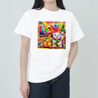 DesignDreamerの光輝く福招き猫 Heavyweight T-Shirt