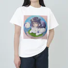 Noir's Cronusの美少女 ヘビーウェイトTシャツ