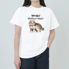 pepe_norunの【酔っ払い猫】「我の酒は飲めないのか！？」 ヘビーウェイトTシャツ