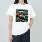 Design by hisachilの競馬 ヘビーウェイトTシャツ