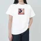 miraiのみらいの空を舞う天使 ヘビーウェイトTシャツ