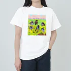 旅するスズメのメッシュファミリー春 ヘビーウェイトTシャツ