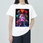 シロクマペンギンのドラゴンファイターガールwith竜の変身ヒーロー Heavyweight T-Shirt