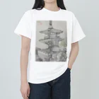 エド・ワード【江戸鉾の愛殿原】。の清水寺 ヘビーウェイトTシャツ