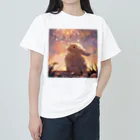 はなうさまほのうさぎと花火｡.:*･ﾟ ヘビーウェイトTシャツ