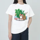 AckeeWolf Art Shopの可愛い子猫のミルクタイム Heavyweight T-Shirt