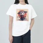 luckycongochanのNeko Samurai ヘビーウェイトTシャツ