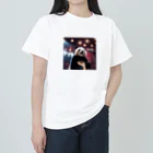 Nippon-Aiのパンダ☆歌う♪ ヘビーウェイトTシャツ