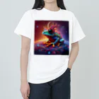 ilovefrogの宇宙の中に浮かぶベルツノガエル Heavyweight T-Shirt