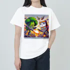 monpinのtorannsufo-mu　ぶろっこにゃん ヘビーウェイトTシャツ