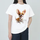 まるもっふんのまるもっふんオリジナル【チワワ】 ヘビーウェイトTシャツ