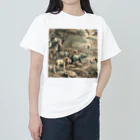 リキ製作所のビンテージ動物たち ヘビーウェイトTシャツ