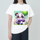 アニマルキャラクターショップのcute panda Heavyweight T-Shirt