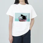 AnimalMatomeのまったりする猫 ヘビーウェイトTシャツ