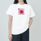 amxafukのピンクストロベリーかわいいプリン ヘビーウェイトTシャツ