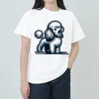 Tokyo_Doodleのもふもふアプリコット　トイプードル　ほえる Heavyweight T-Shirt