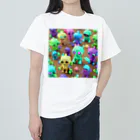 かんむりわっしーの集まれKAWAii宇宙人 ヘビーウェイトTシャツ