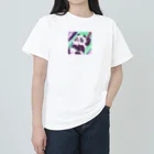 カラフルパンダズのパステルパンダちゃん ヘビーウェイトTシャツ