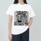 Miri Miriのシマウマ ヘビーウェイトTシャツ