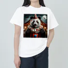 pandaloveのパンダが町にやってくる ヘビーウェイトTシャツ