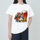 bottaの可愛いウサギ(垂れ耳ビール)カラー03 ヘビーウェイトTシャツ