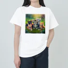 Colorful Canvasの猫ちゃん大集合 ヘビーウェイトTシャツ