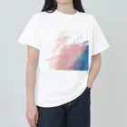 キキの赤さんのおえかき(ピンク/青) ヘビーウェイトTシャツ