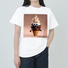 mogmogokawaryのチョコソフトくん ヘビーウェイトTシャツ