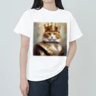 esmeralda64のブルーダイヤモンドの猫王 ヘビーウェイトTシャツ