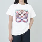 あにまるずのほわいとたいがー ヘビーウェイトTシャツ