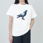 つるちゃんねる 生き物のレース鳩は何故帰還できるのか？ ヘビーウェイトTシャツ