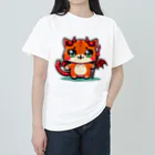 zuuu-の♪悪魔でかわいい猫の子♪ ヘビーウェイトTシャツ