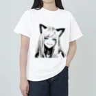 レイカランクの猫ガール ヘビーウェイトTシャツ