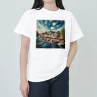 a_calming_siteの天気の良い北欧の町 Heavyweight T-Shirt