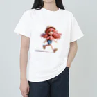 music_japanの一緒に冒険する明るく可愛い少女！ ヘビーウェイトTシャツ