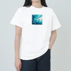 Lovers-chapelのサーファーと海 Heavyweight T-Shirt