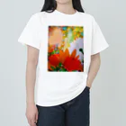 haa-taのお花畑で願う ヘビーウェイトTシャツ