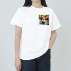 mitsu0123456の可愛い卓球犬 Heavyweight T-Shirt