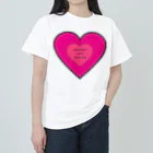 ここらいふのLOVETHELIFEYOULIVE -pink- ヘビーウェイトTシャツ