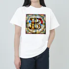 alphabet stained glassのstained glass B Heavyweight T-Shirt